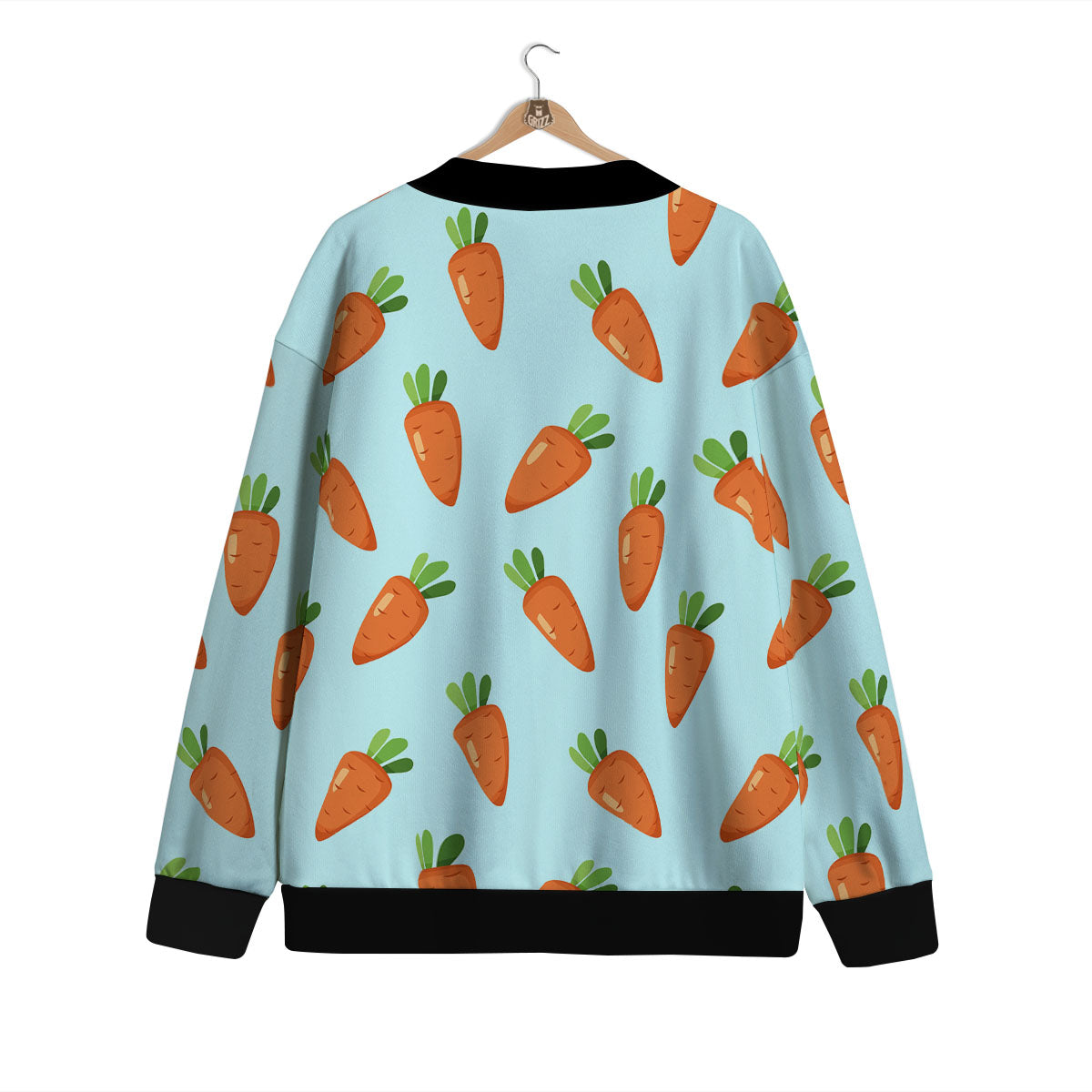 Carrot Print Pattern Cardigan-grizzshop