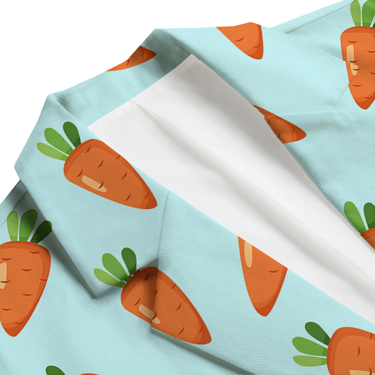 Carrot Print Pattern Men's Blazer-grizzshop