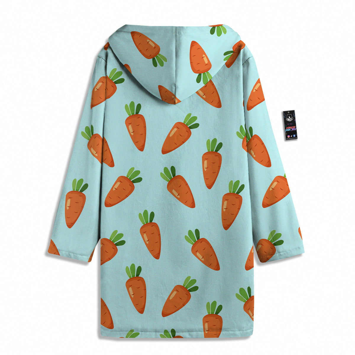 Carrot Print Pattern Men's Windbreaker Jacket-grizzshop