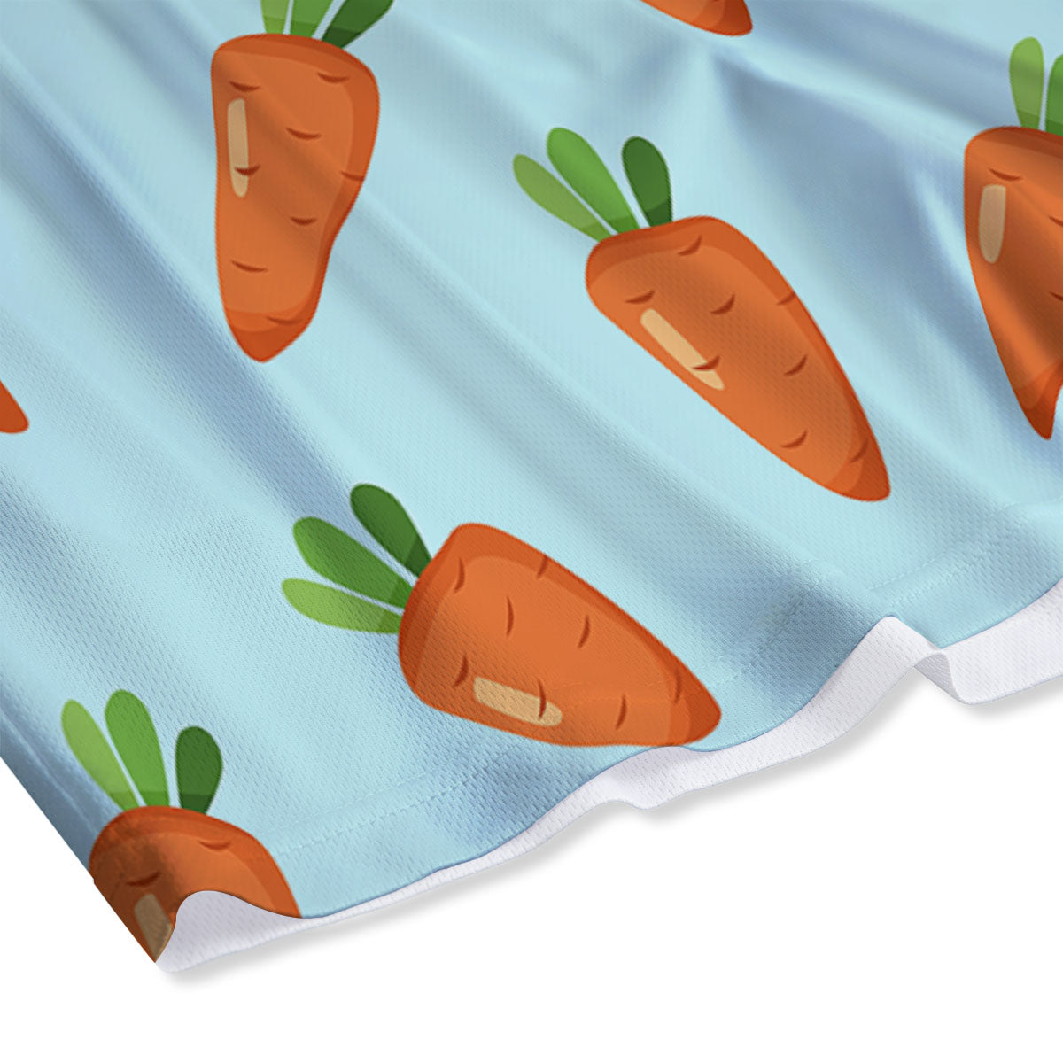 Carrot Print Pattern Mesh Shorts