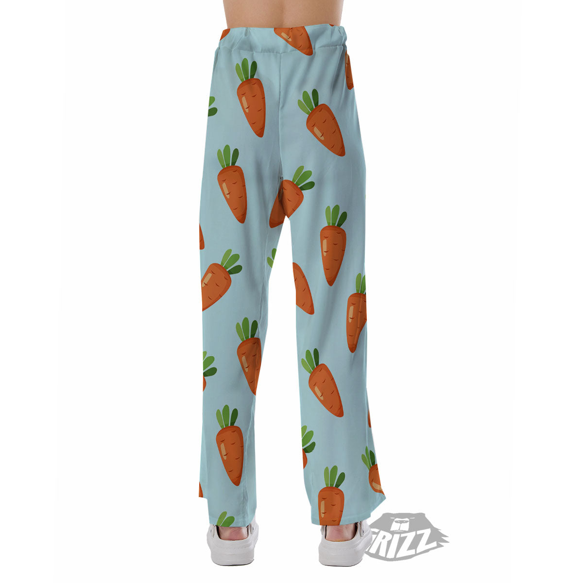 Carrot Print Pattern Pajama Pants-grizzshop