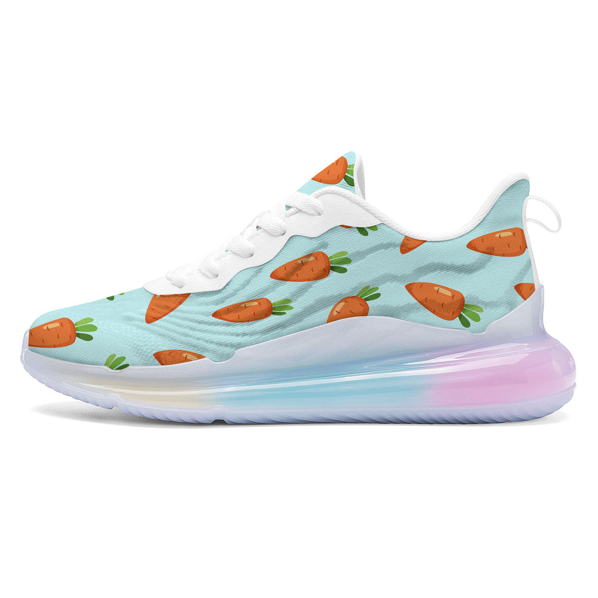 Carrot Print Pattern Running Sneakers-grizzshop