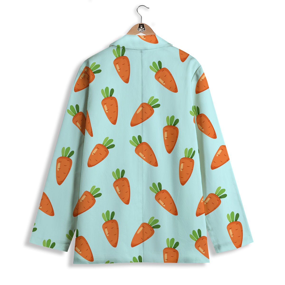 Carrot Print Pattern Women's Blazer-grizzshop