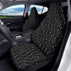 Carrot White And Black Print Pattern Car Seat Covers-grizzshop