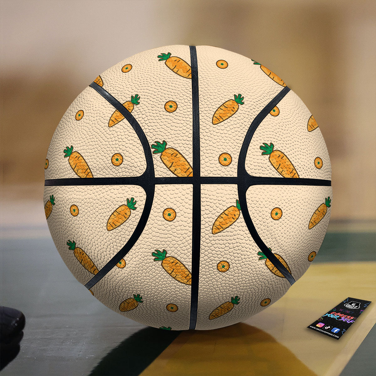 Carrot Little Print Pattern Basketball