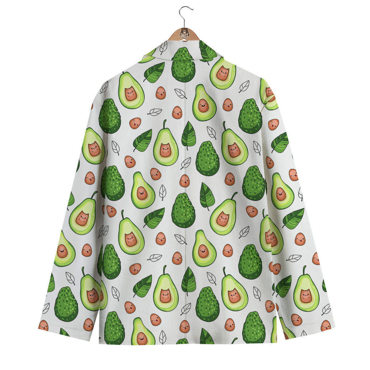 Cartoon Avocado Men's Blazer-grizzshop
