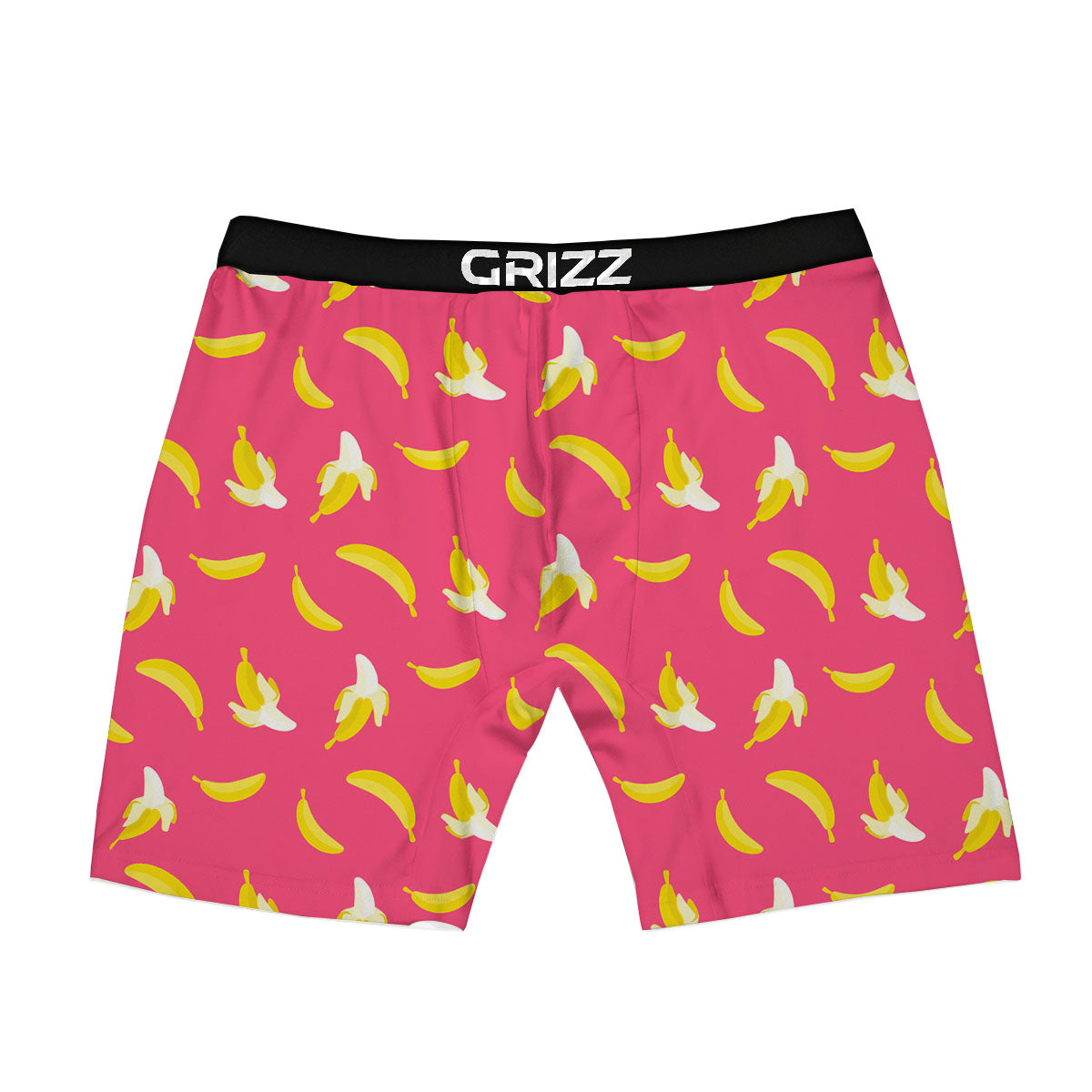 Cartoon Banana Pink Print Pattern Boxer Briefs-grizzshop