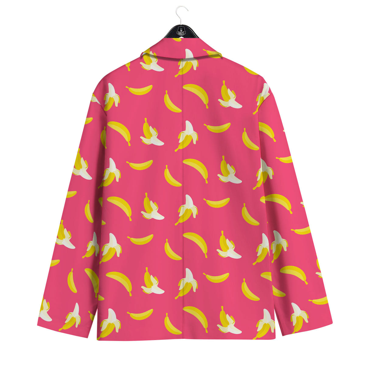 Cartoon Banana Pink Print Pattern Men's Sport Coat-grizzshop