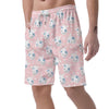 Cartoon Cow Print Men's Shorts-grizzshop