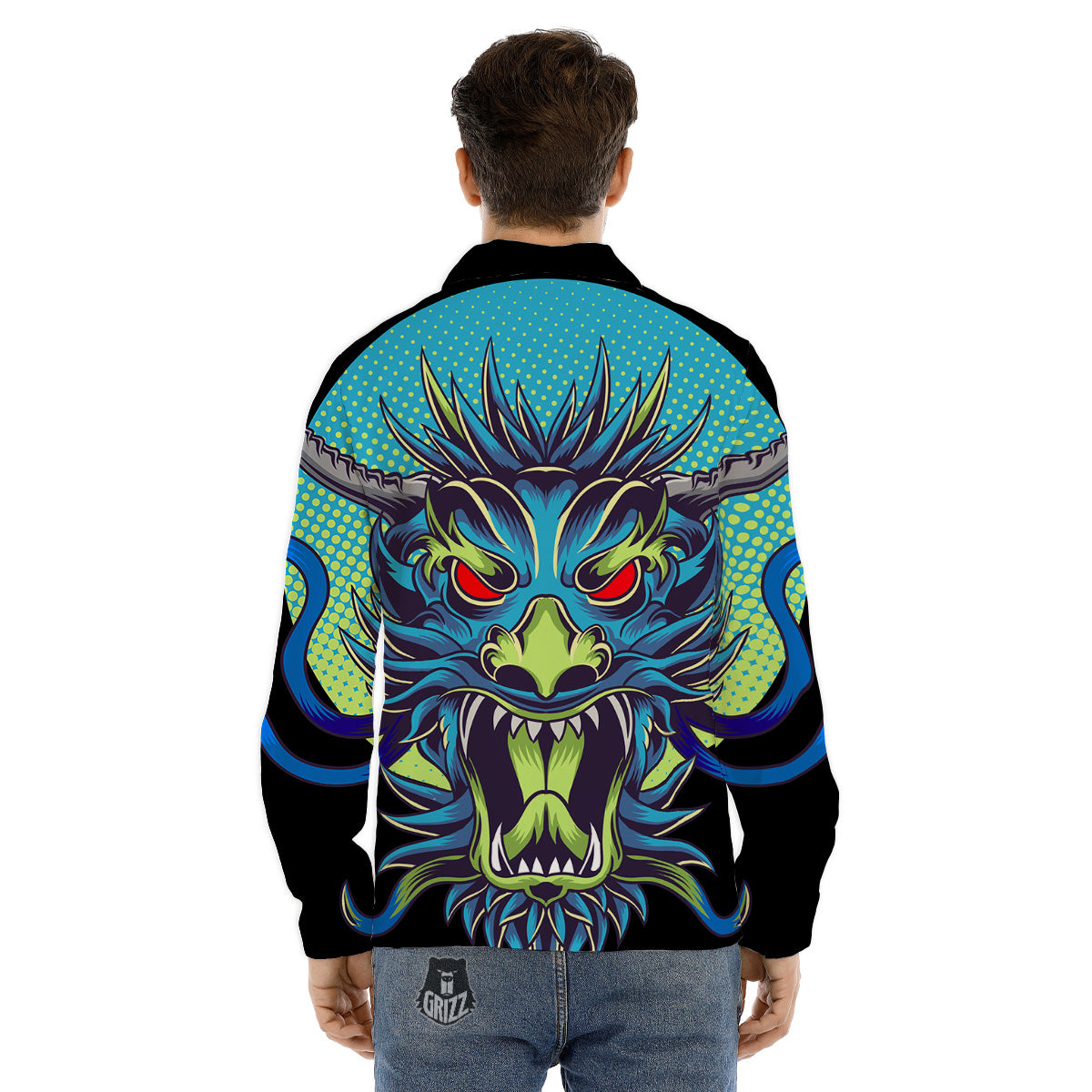 Cartoon Cows Milk Print Pattern Men's Dress Shirts-grizzshop