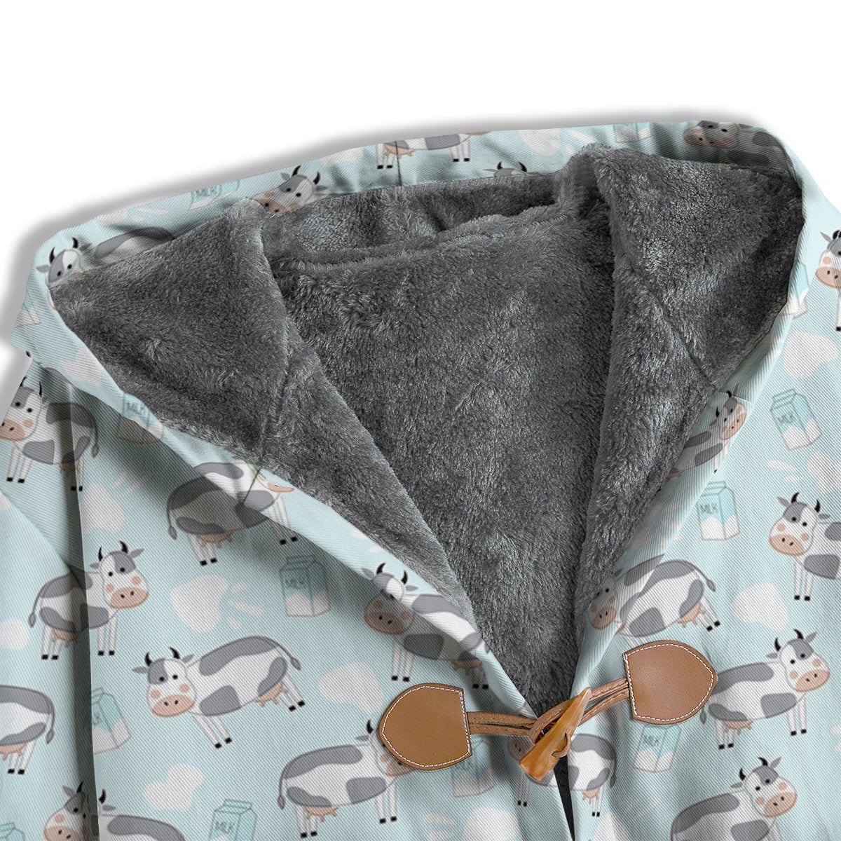 Cartoon Cows Milk Print Pattern Men's Windbreaker Jacket-grizzshop