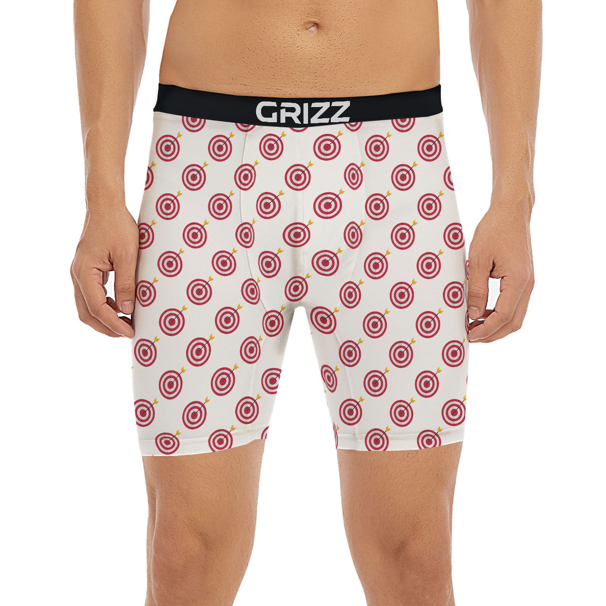 Cartoon Dartboard Print Pattern Boxer Briefs-grizzshop