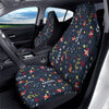 Cartoon Elf And Floral Print Pattern Car Seat Covers-grizzshop