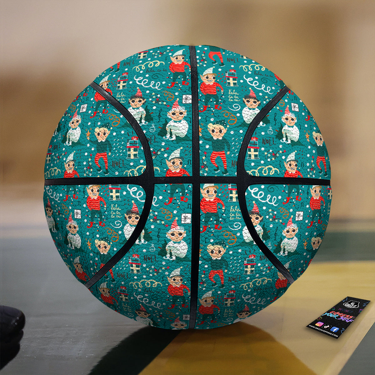 Cartoon Elf Print Pattern Basketball-grizzshop