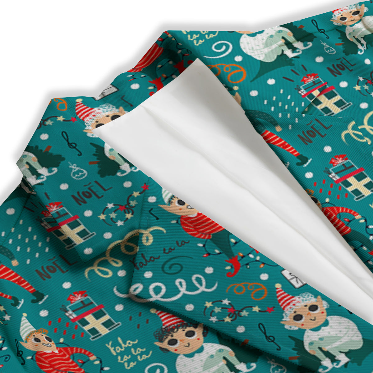 Cartoon Elf Print Pattern Women's Blazer-grizzshop