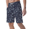 Cartoon Galaxy Space Men's Shorts-grizzshop