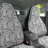 Cartoon Giraffe White And Black Print Car Seat Covers-grizzshop