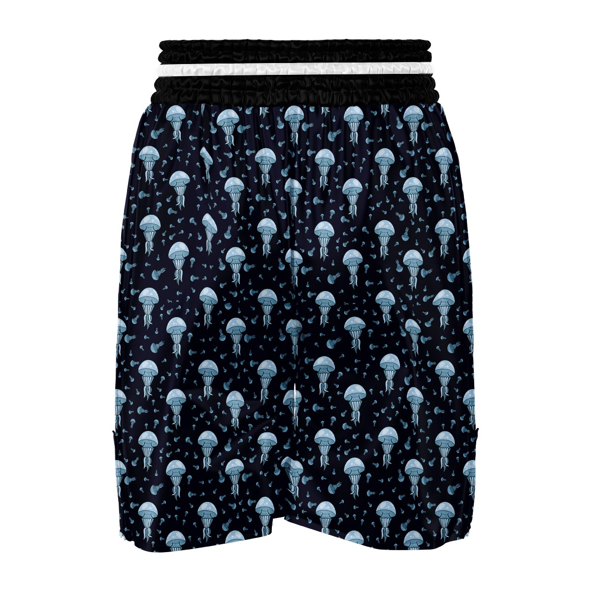 Cartoon Jellyfish Print Pattern Boxing Shorts-grizzshop