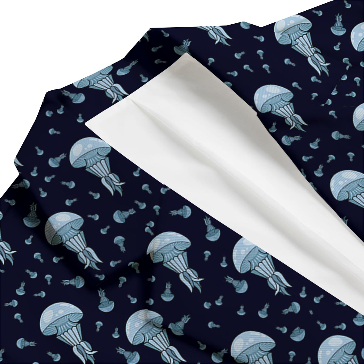 Cartoon Jellyfish Print Pattern Men's Blazer-grizzshop