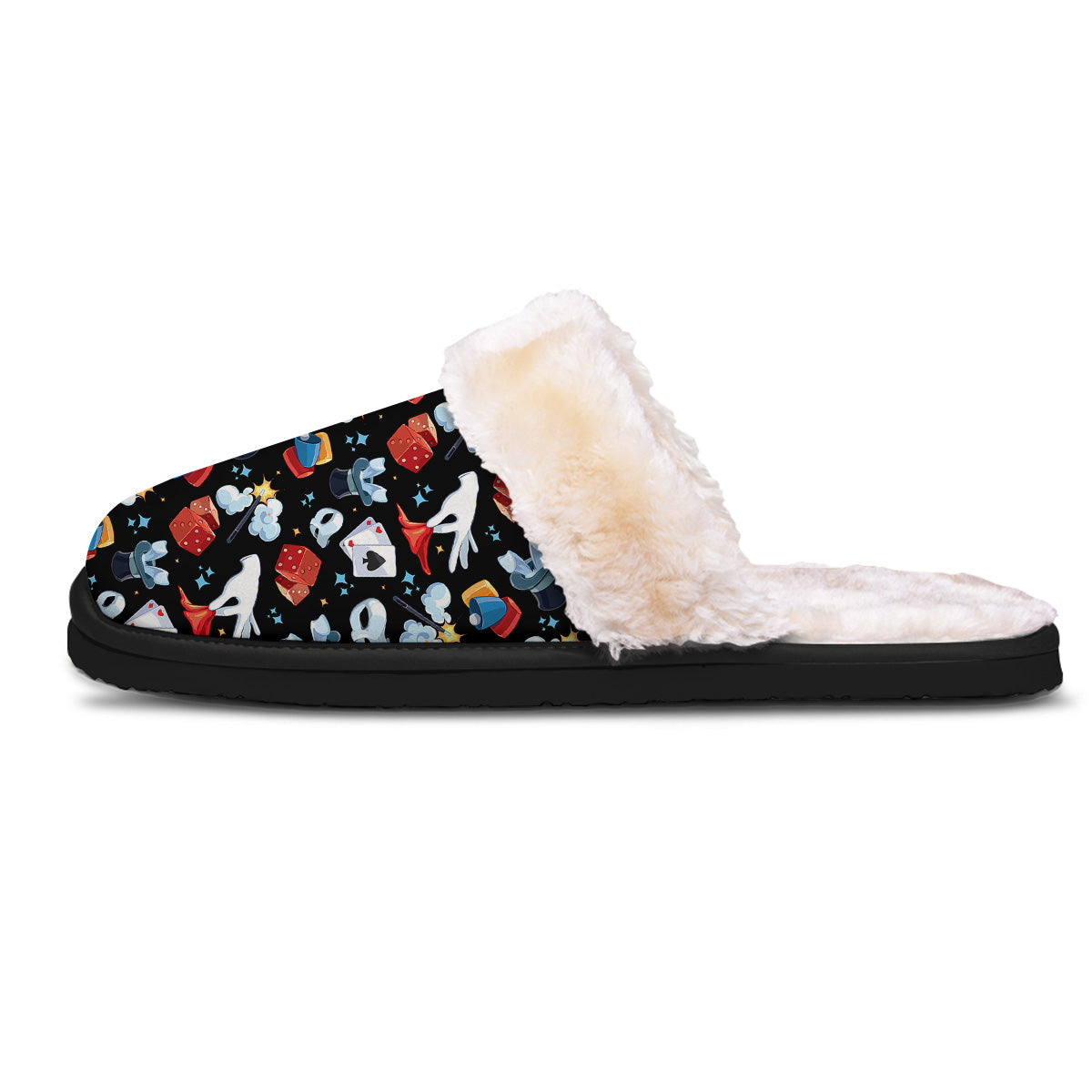 Cartoon Magic Show Print Pattern Slippers-grizzshop