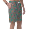 Cartoon Palm Tree Hawaiian Print Men's Shorts-grizzshop