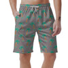 Cartoon Palm Tree Hawaiian Print Men's Shorts-grizzshop