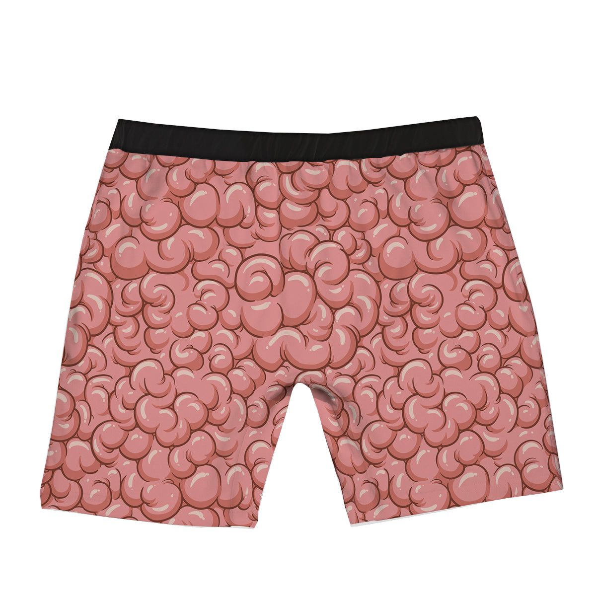 Cartoon Pink Brain Print Pattern Boxer Briefs-grizzshop