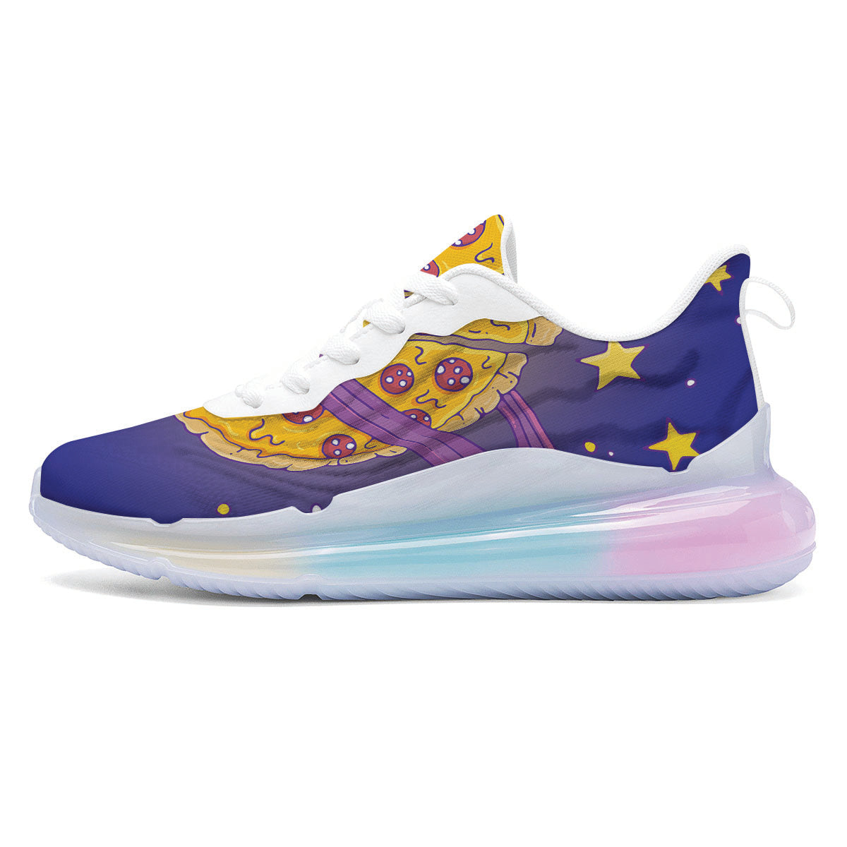 Cartoon Pizza Planet Print Running Sneakers-grizzshop