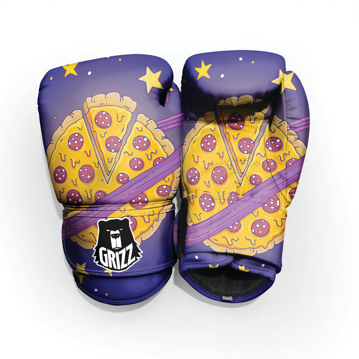 Cartoon Pizza Planet Print Pro Boxing Glove