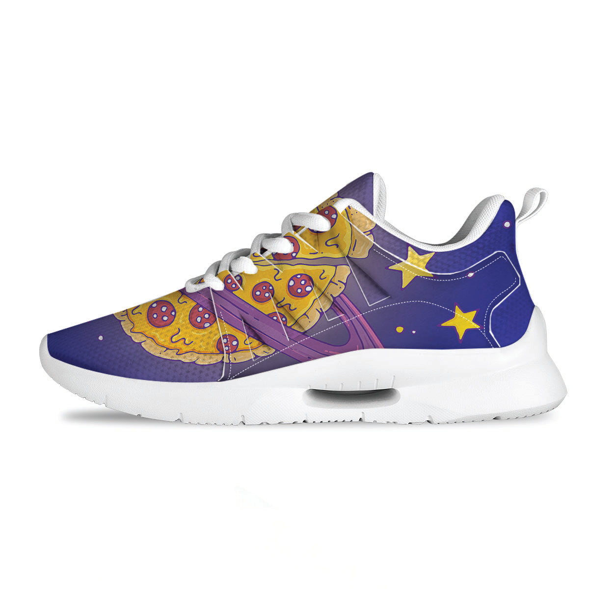 Cartoon Pizza Planet Print Tennis Shoes-grizzshop