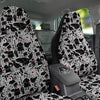 Cartoon Plague Doctors And Crows Red Eyes Print Pattern Car Seat Covers-grizzshop