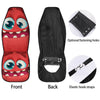 Cartoon Red Monster Face Cute Print Car Seat Covers-grizzshop