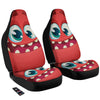 Cartoon Red Monster Face Cute Print Car Seat Covers-grizzshop