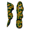 Cartoon Sunflower Pattern Print Muay Thai Shin Guards-grizzshop