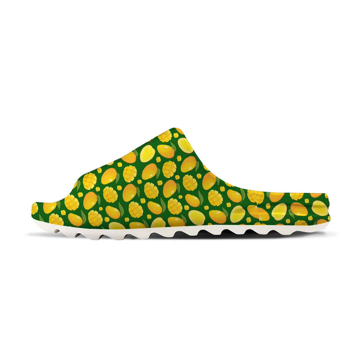 Cartoon Yellow Mango Slice Print Pattern Sandals-grizzshop