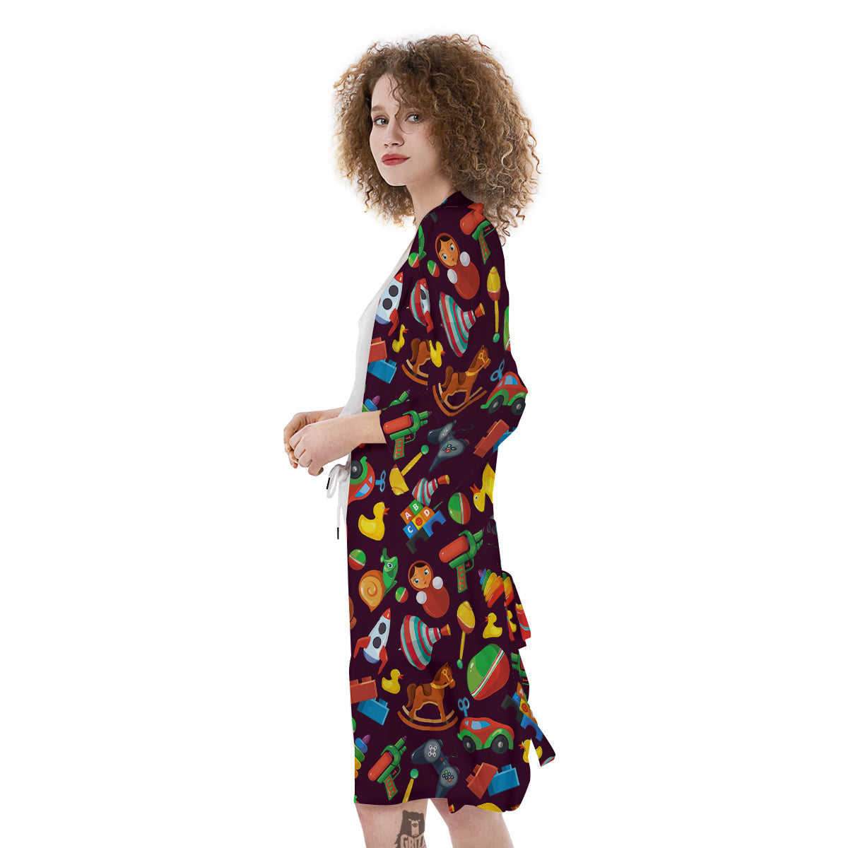 Cartoon toys Colorful Print Pattern Kimono-grizzshop