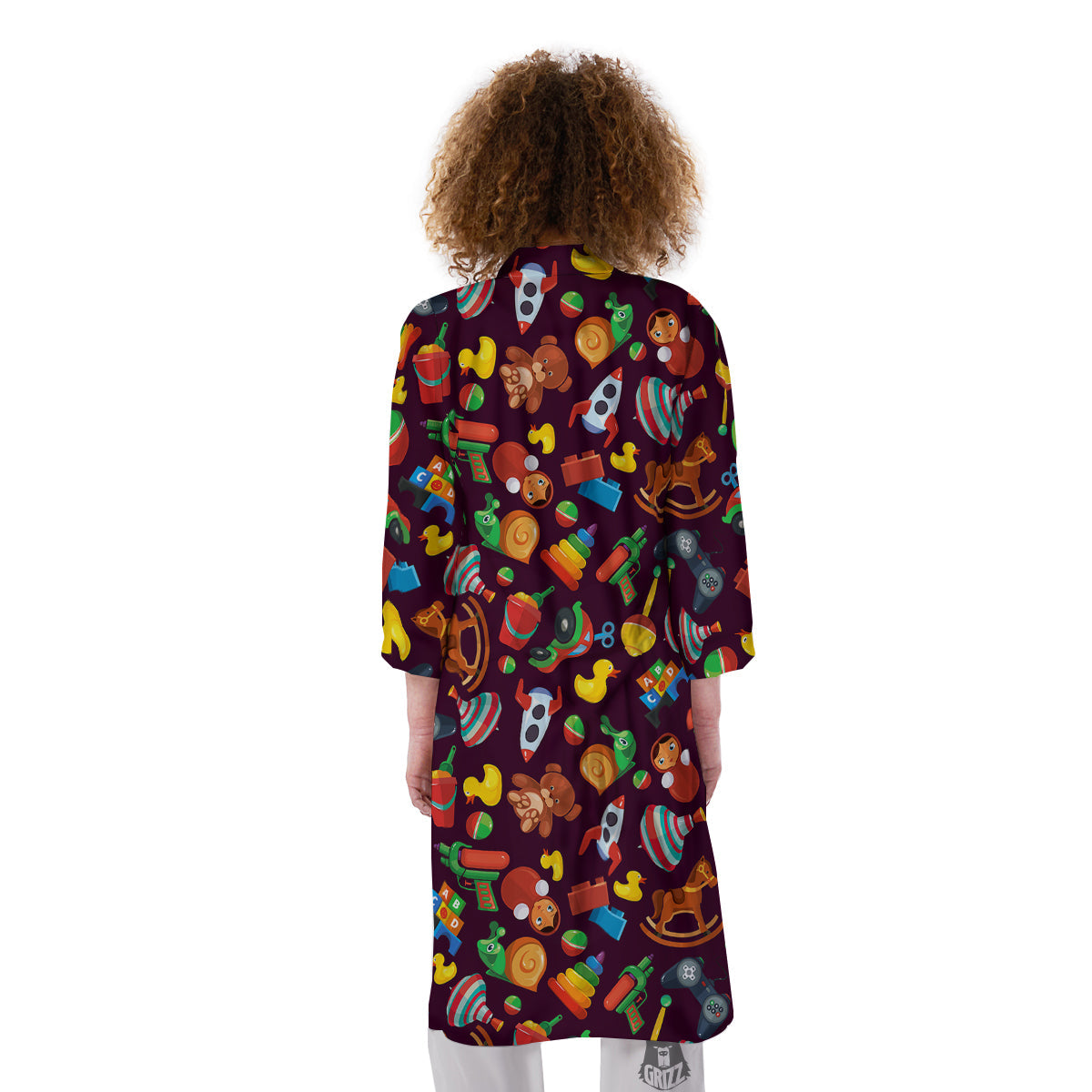 Cartoon toys Colorful Print Pattern Kimono-grizzshop