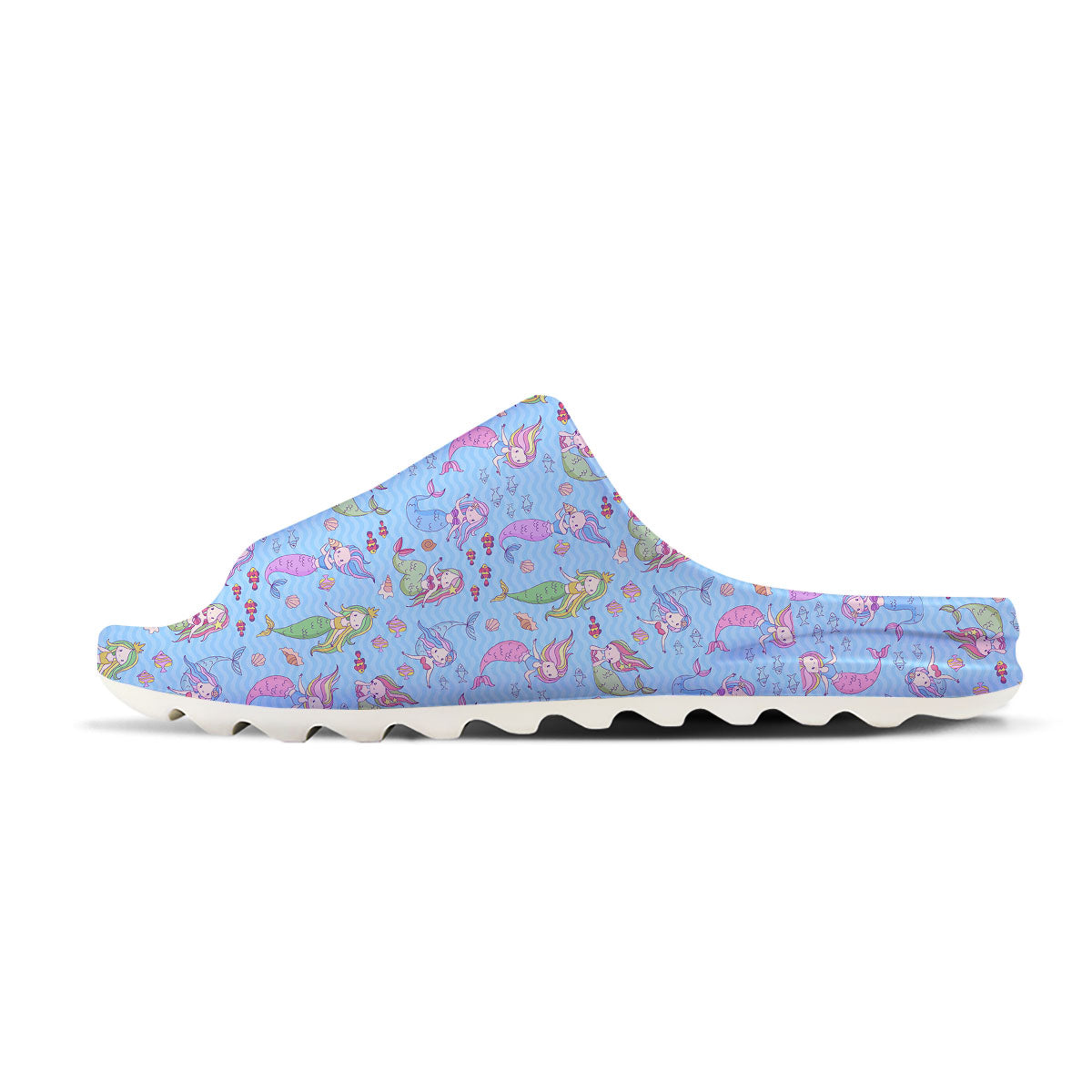 Cartoon Mermaid Print Pattern Sandals-grizzshop