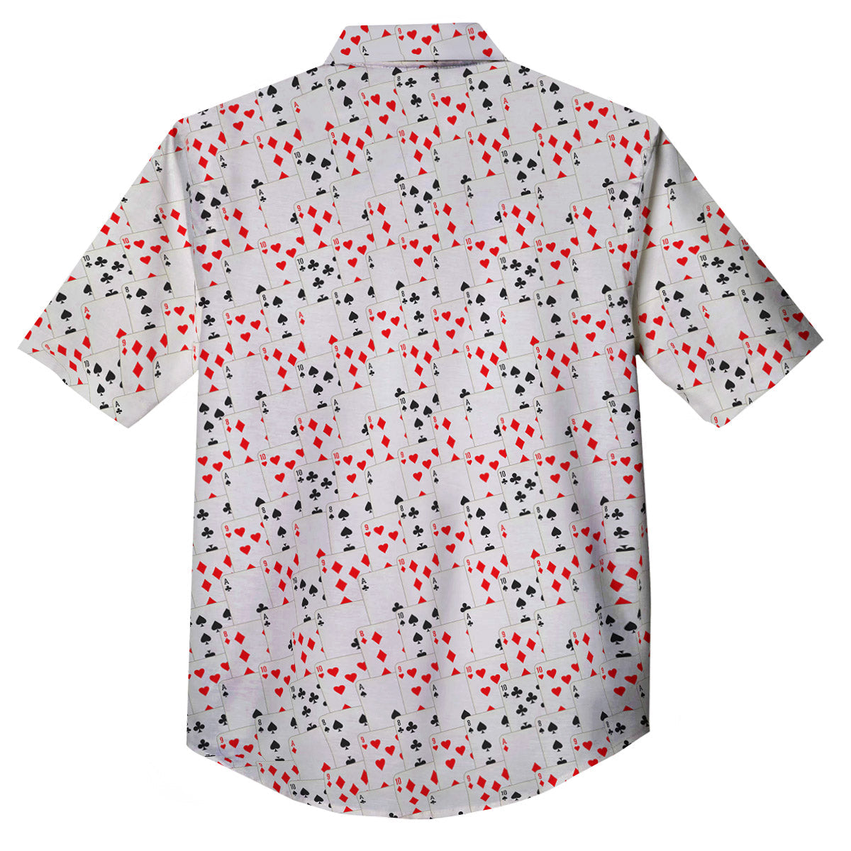 Casino Card Cartoon Print Pattern Button Up Shirt-grizzshop