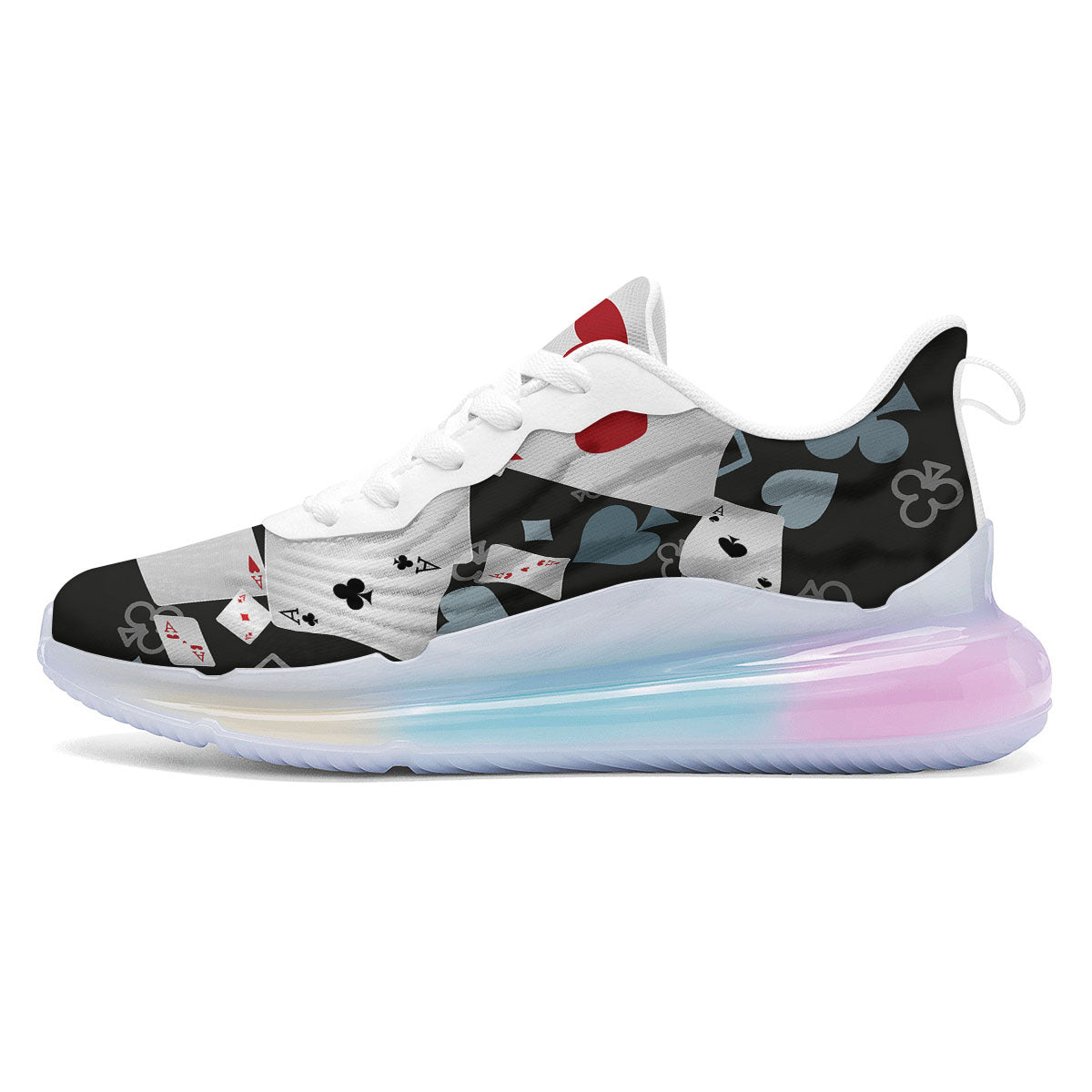 Casino Card Falling Print Running Sneakers-grizzshop