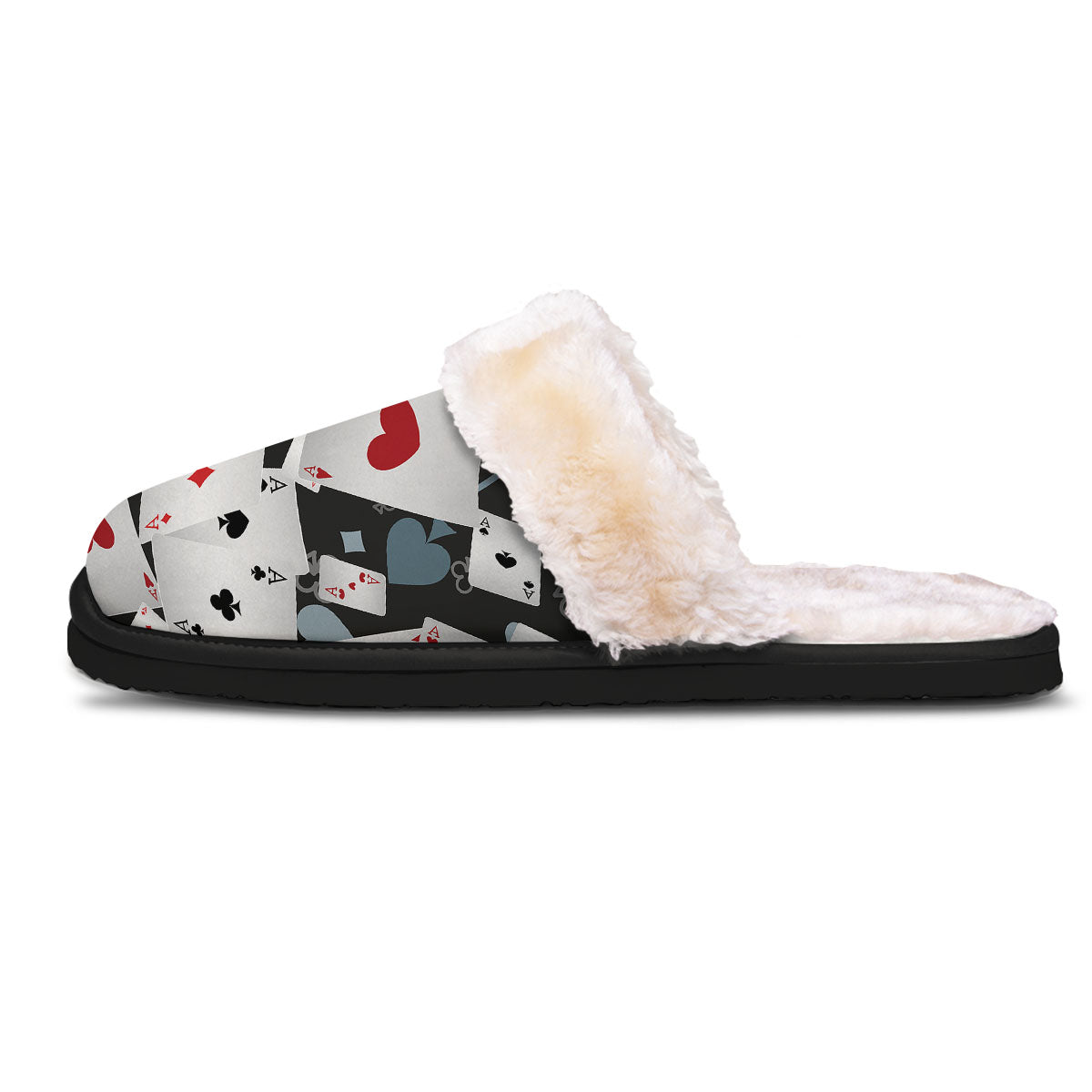 Casino Card Falling Print Slippers-grizzshop