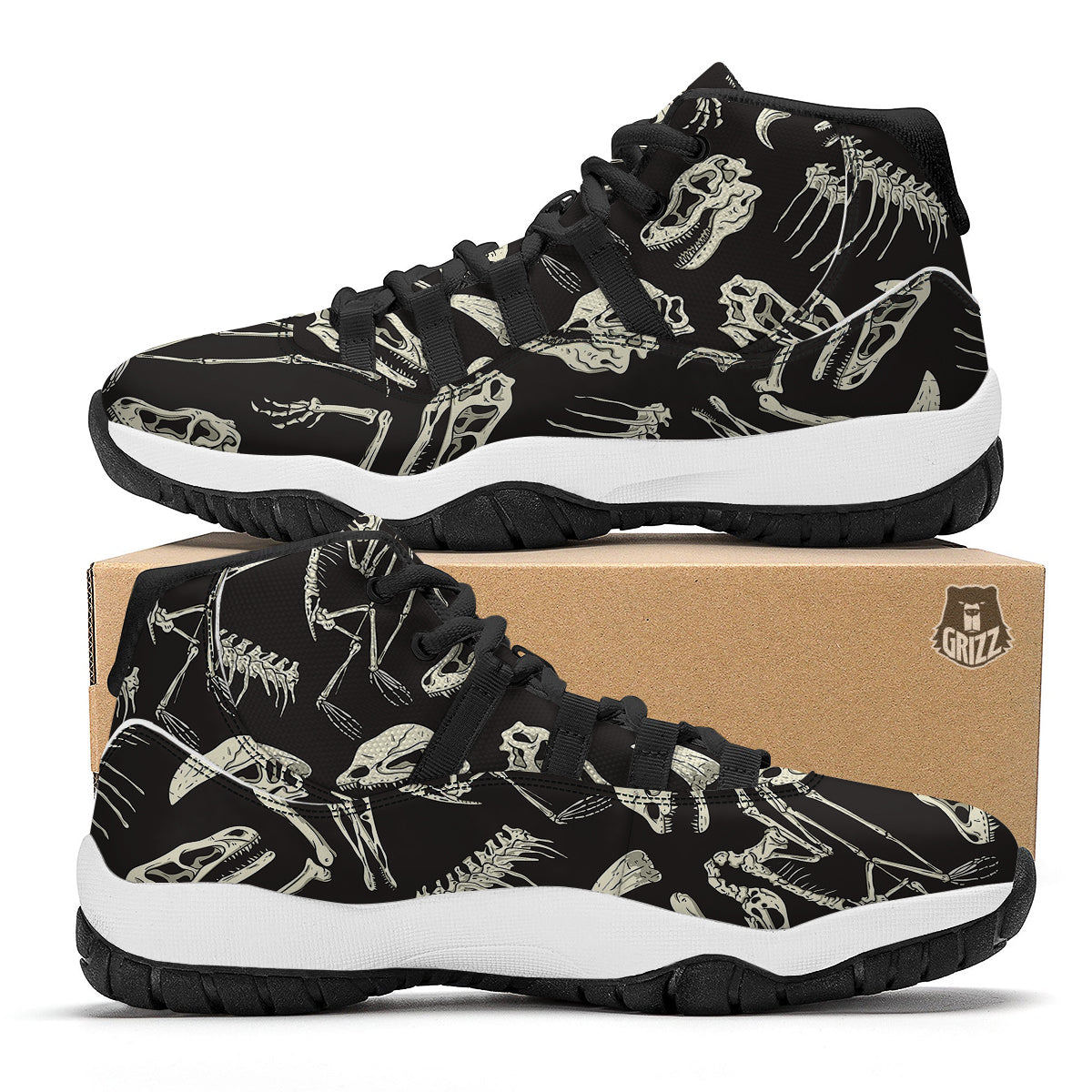 Casino Card Suits Red Black Print Pattern Black Bball Shoes-grizzshop