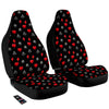 Casino Card Suits Red Black Print Pattern Car Seat Covers-grizzshop