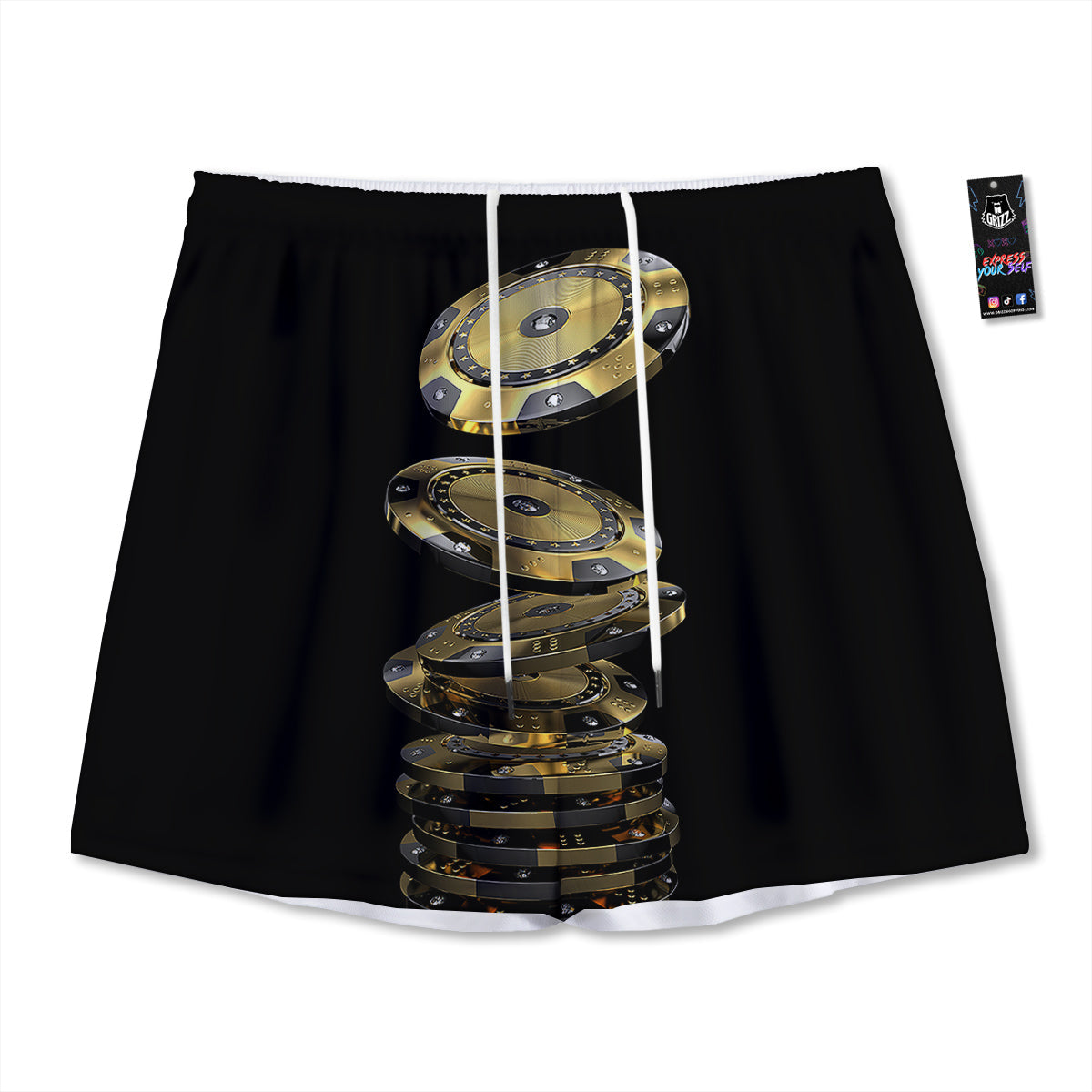 Corgi Cute Print Pattern Mesh Shorts