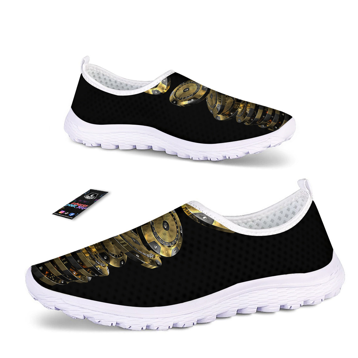 Casino Chips Poker Print Nurse Shoes-grizzshop