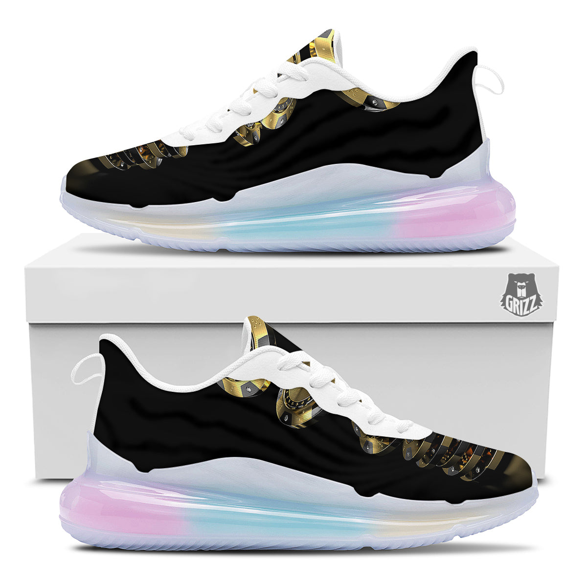 Casino Chips Poker Print Running Sneakers-grizzshop