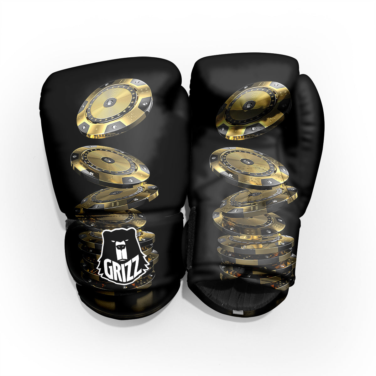 Casino Chips Poker Print Pro Boxing Glove