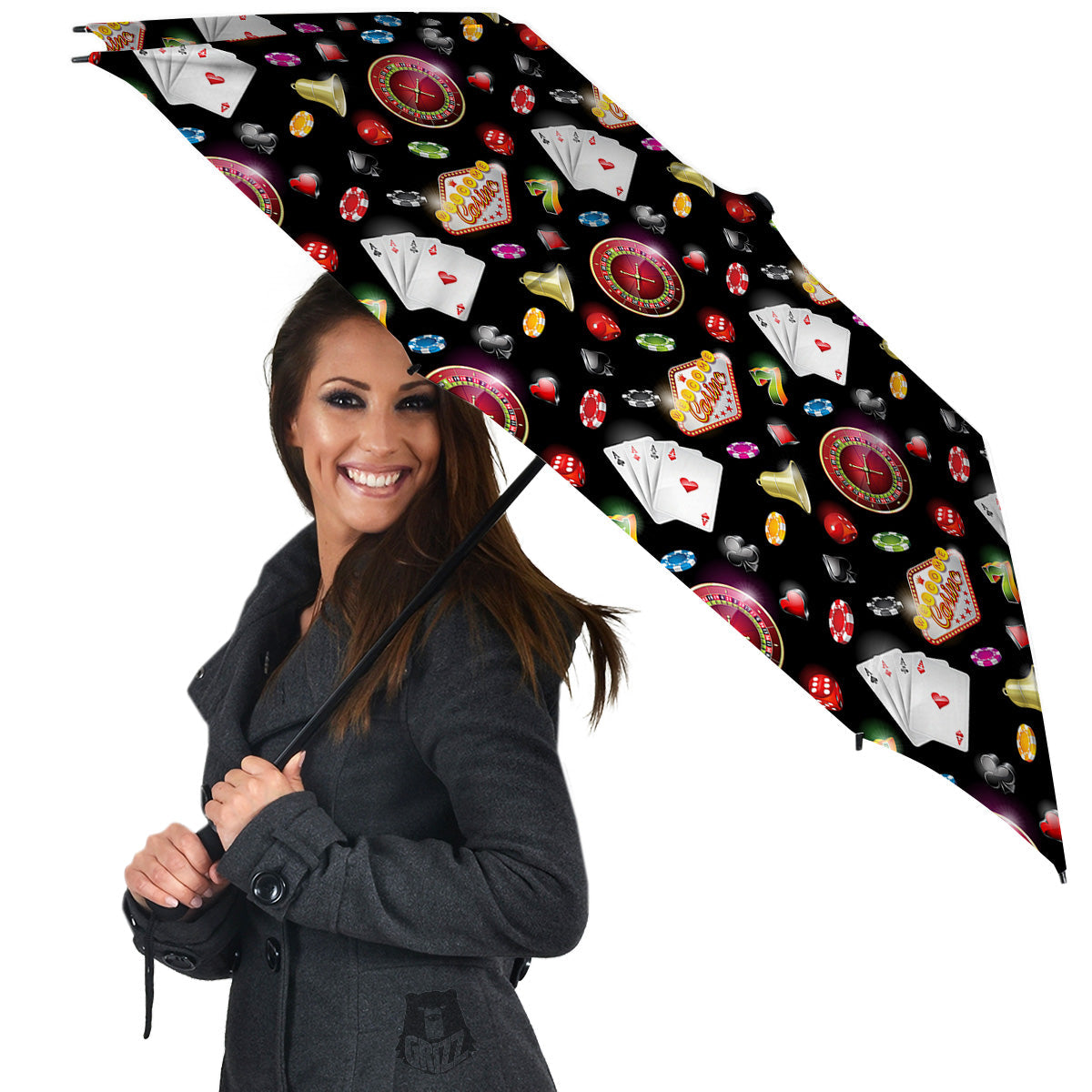 Casino Colorful Entertainments Print Pattern Umbrella-grizzshop