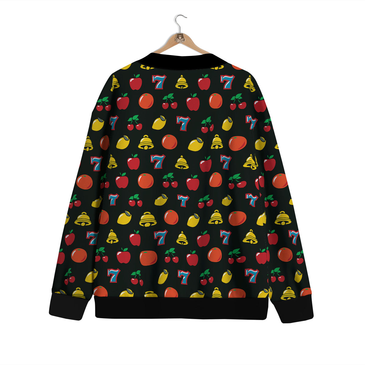 Casino Lucky Sevens Print Pattern Cardigan-grizzshop