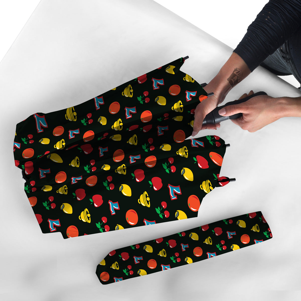 Casino Lucky Sevens Print Pattern Umbrella-grizzshop